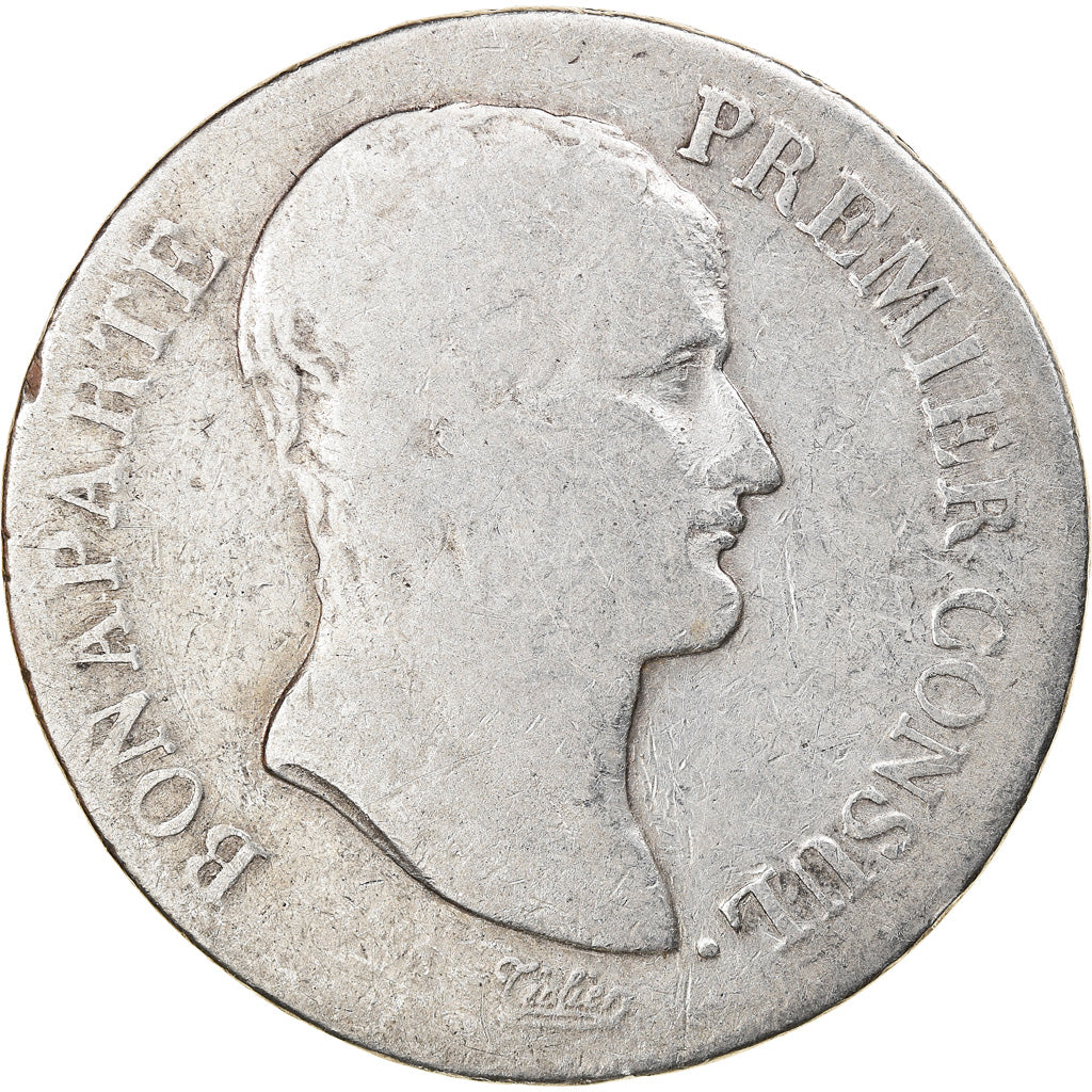 Moeda, França, Bonaparte Ier Consul, Napoléon I, 5 Francs, 1804, Toulouse
