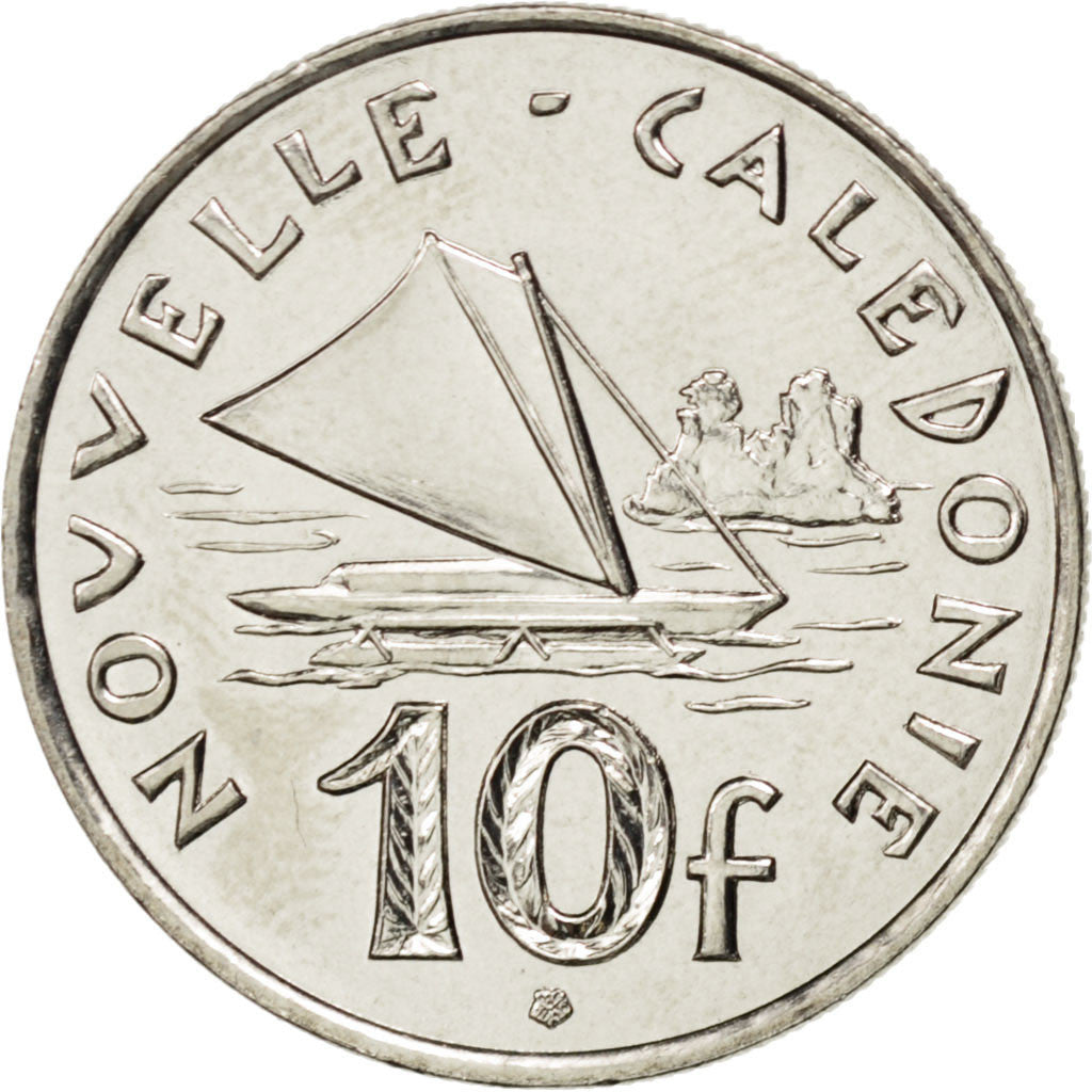 NEW CALEDONIA, 10 Francs, 2011, Paris, KM #11a, MS(63), Copper-Nickel, 24, 6.00