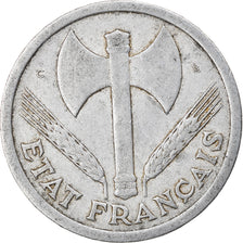 Coin, France, Bazor, 2 Francs, 1944, Castelsarrasin, VF(30-35), Aluminum