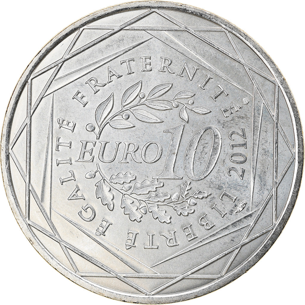 Frankrijk, 10 Euro, Bretagne, 2012, Paris, PR, Zilver, Gadoury:EU514, KM:1866