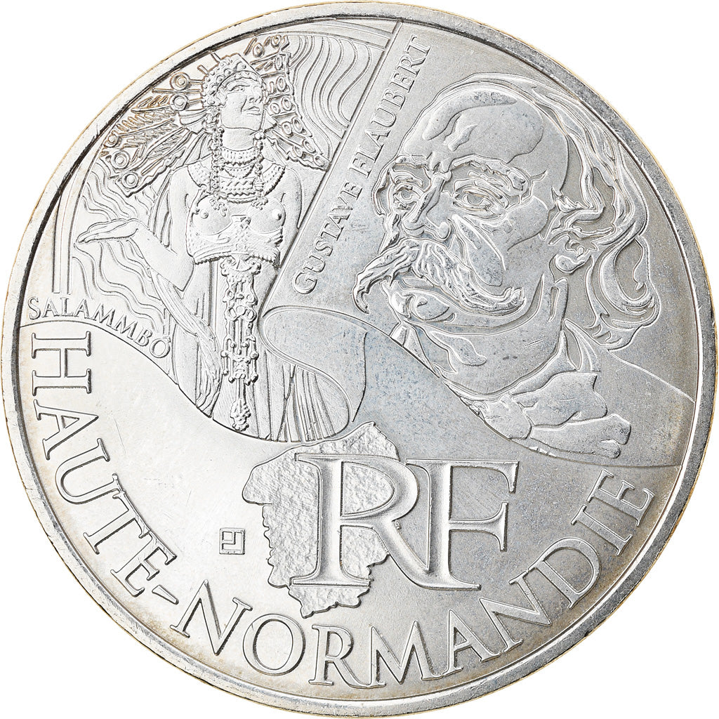 Frankrijk, 10 Euro, Haute Normandie, 2012, Paris, PR, Zilver, Gadoury:EU514