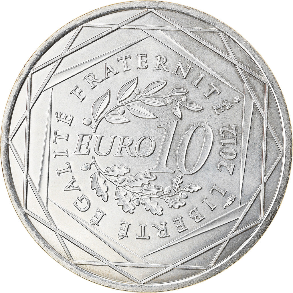 Frankrijk, 10 Euro, Haute Normandie, 2012, Paris, PR, Zilver, Gadoury:EU514