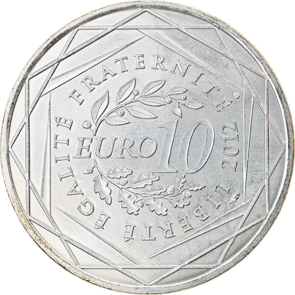 Frankrijk, 10 Euro, Poitou-Charentes, 2012, Paris, PR, Zilver, Gadoury:EU514