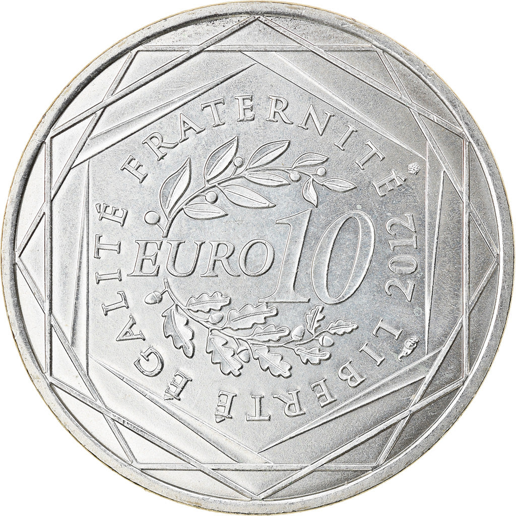 Frankrijk, 10 Euro, 2012, Paris, PR, Zilver, Gadoury:EU514, KM:1879
