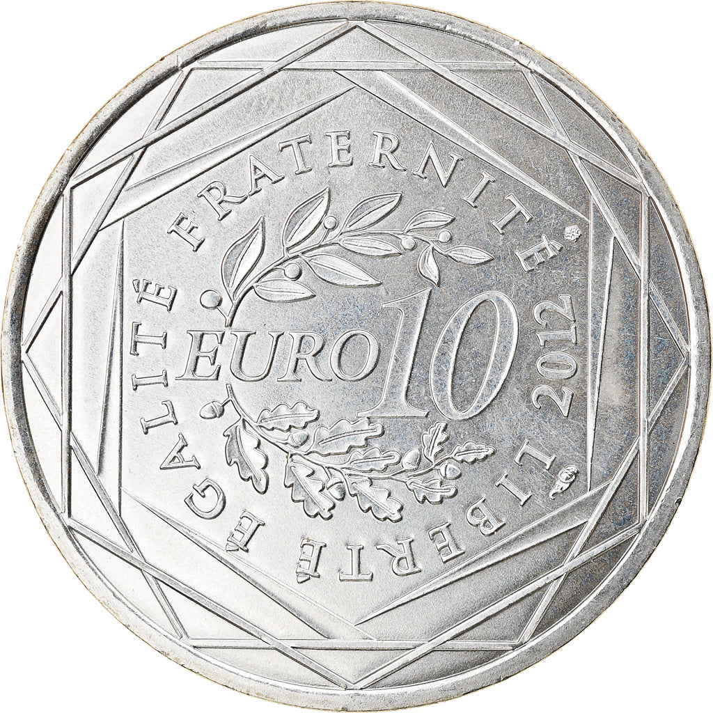 Frankrijk, 10 Euro, Basse Normandie, 2012, Paris, PR, Zilver, Gadoury:EU514