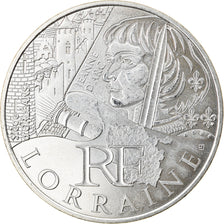 France, 10 Euro, Lorraine, 2012, Paris, AU(55-58), Silver, Gadoury:EU514
