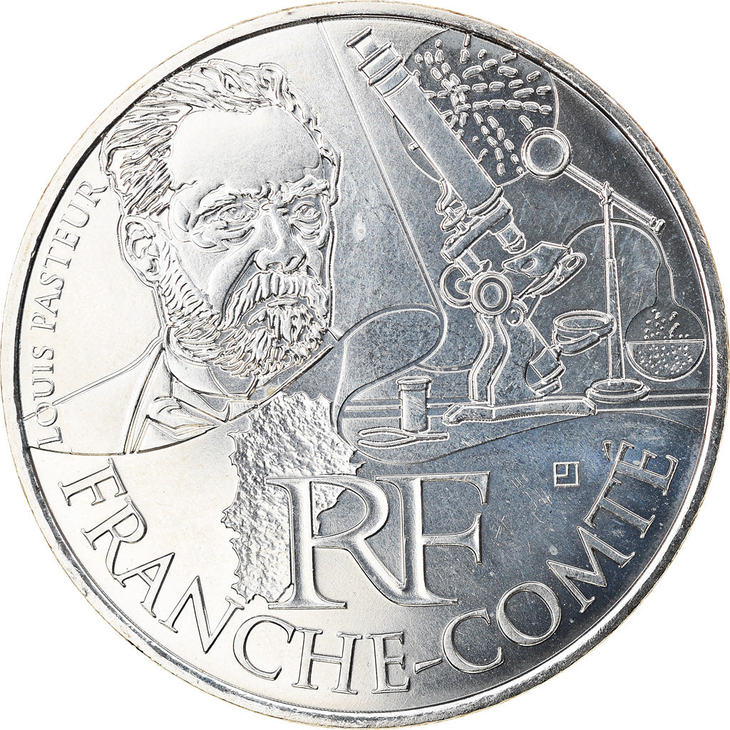 Frankrijk, 10 Euro, Franche-Comté, 2012, Paris, PR, Zilver, Gadoury:EU514