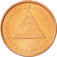NICARAGUA, 5 Centavos, 2002, British Royal Mint, KM #97, MS(63), Copper Plated..