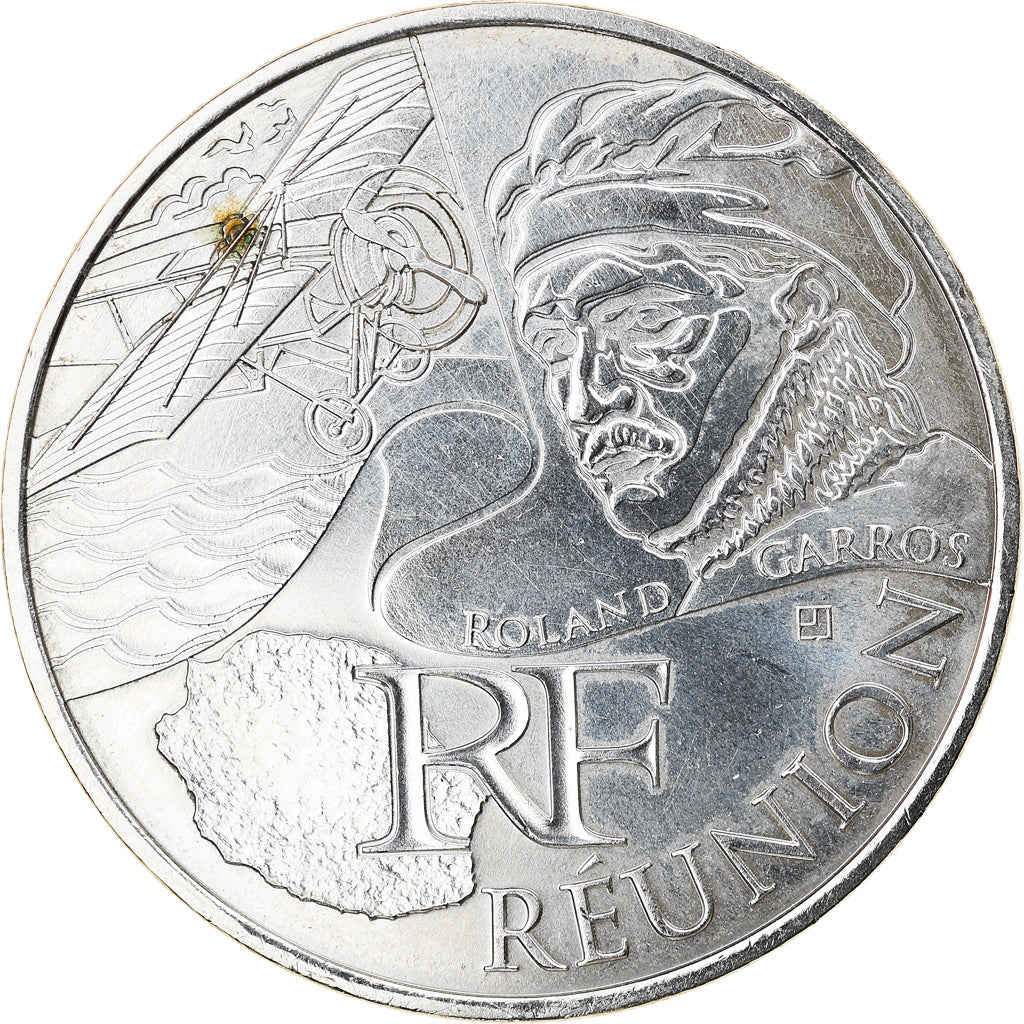 Frankrijk, 10 Euro, Réunion, 2012, Paris, ZF+, Zilver, Gadoury:EU514, KM:1885