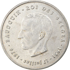 Moneda, Bélgica, Baudouin I, 250 Francs, 250 Frank, 1976, MBC+, Plata, KM:157.1