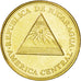 NICARAGUA, 10 Centavos, 2002, British Royal Mint, KM #98, MS(63), Brass Plated..