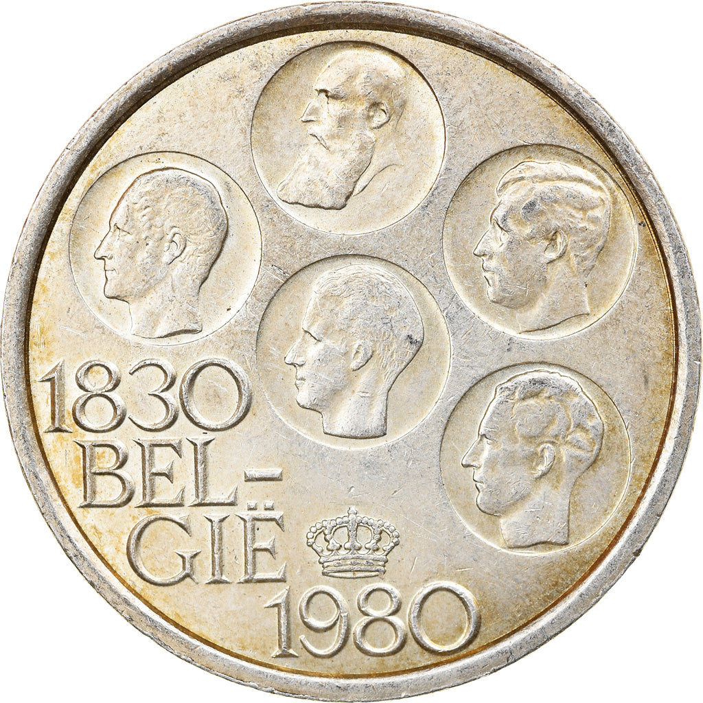 Moneda, Bélgica, Baudouin I, 500 Francs, 500 Frank, 1980, Brussels, MBC+, Plata