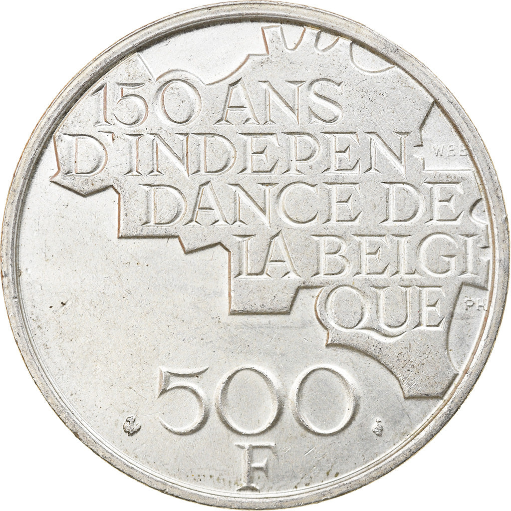 Munten, België, Baudouin I, 500 Francs, 500 Frank, 1980, Brussels, ZF+, Silver