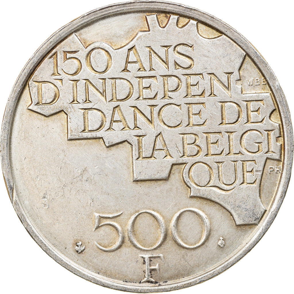 Munten, België, 500 Francs, 500 Frank, 1980, Brussels, ZF+, Silver Clad
