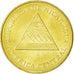 NICARAGUA, 25 Centavos, 2002, British Royal Mint, KM #99, MS(63), Brass Plated..