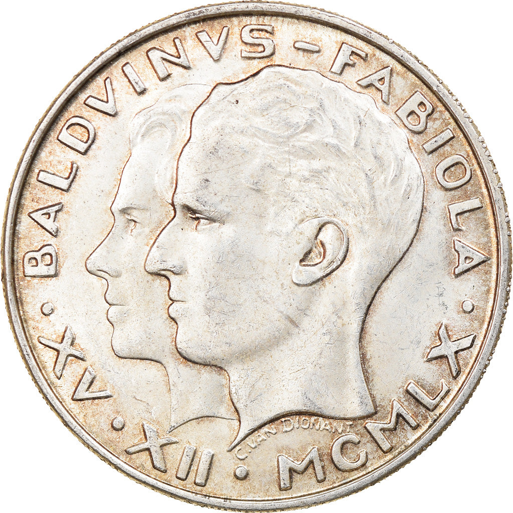 Monnaie, Belgique, Baudouin I, 50 Francs, 50 Frank, 1960, TTB+, Argent, KM:152.1