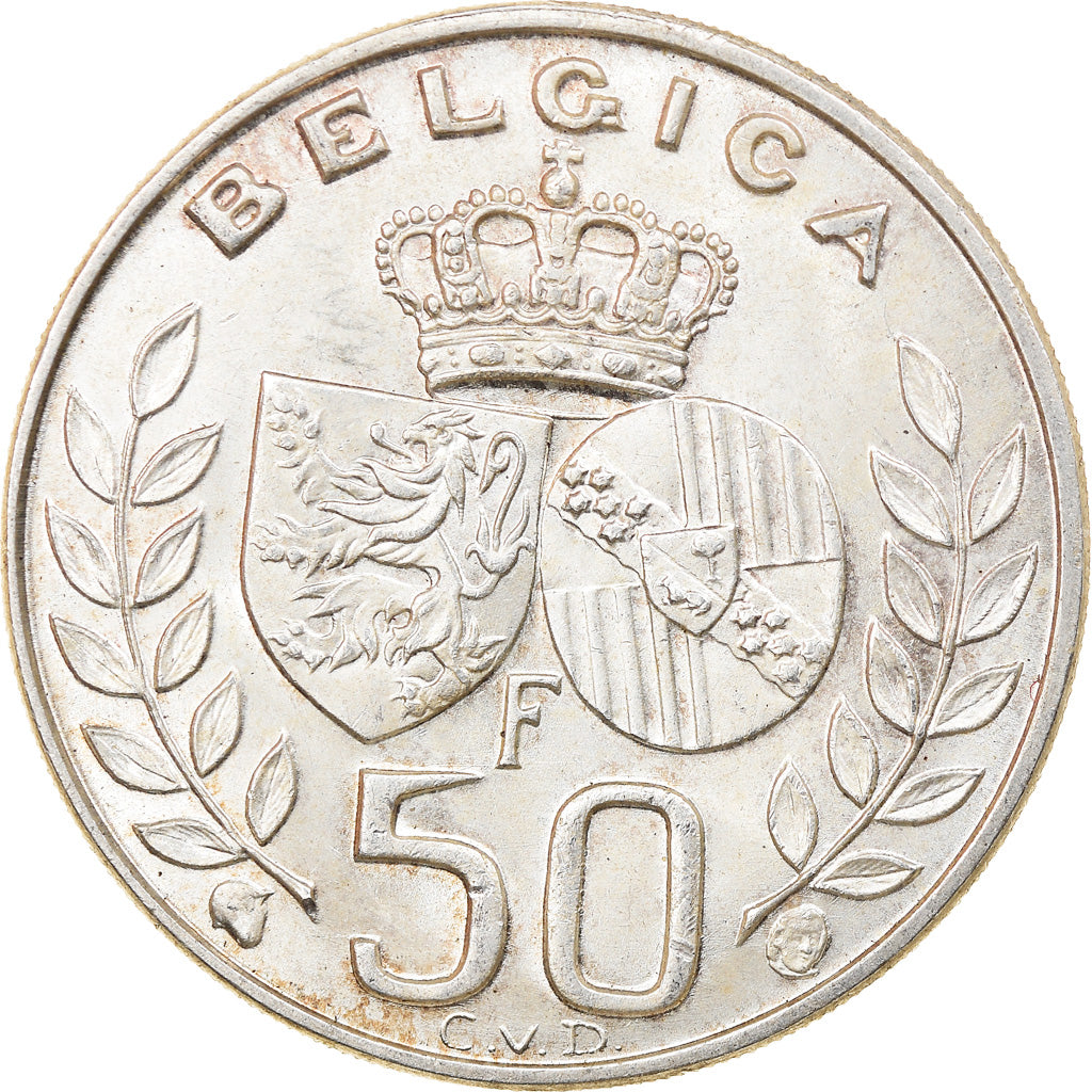 Monnaie, Belgique, Baudouin I, 50 Francs, 50 Frank, 1960, TTB+, Argent, KM:152.1