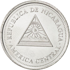 Coin, Nicaragua, 50 Centavos, 1997, MS(63), Nickel Clad Steel, KM:88