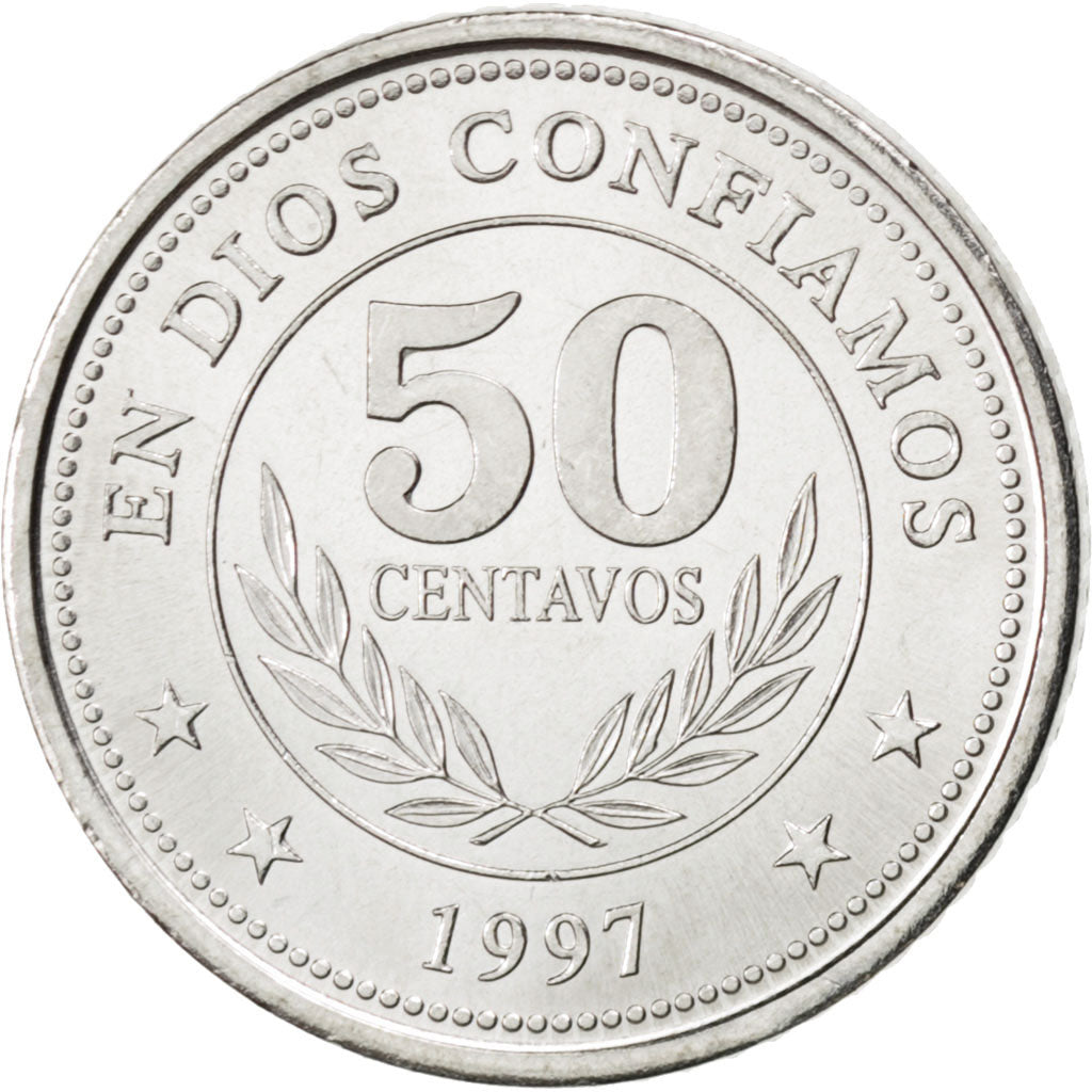 Monnaie, Nicaragua, 50 Centavos, 1997, SPL, Nickel Clad Steel, KM:88
