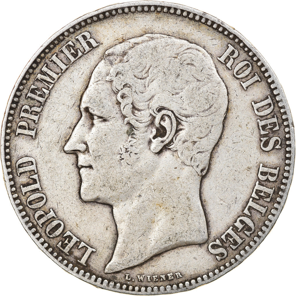 Coin, Belgium, Leopold I, 5 Francs, 5 Frank, 1849, VF(30-35), Silver, KM:17