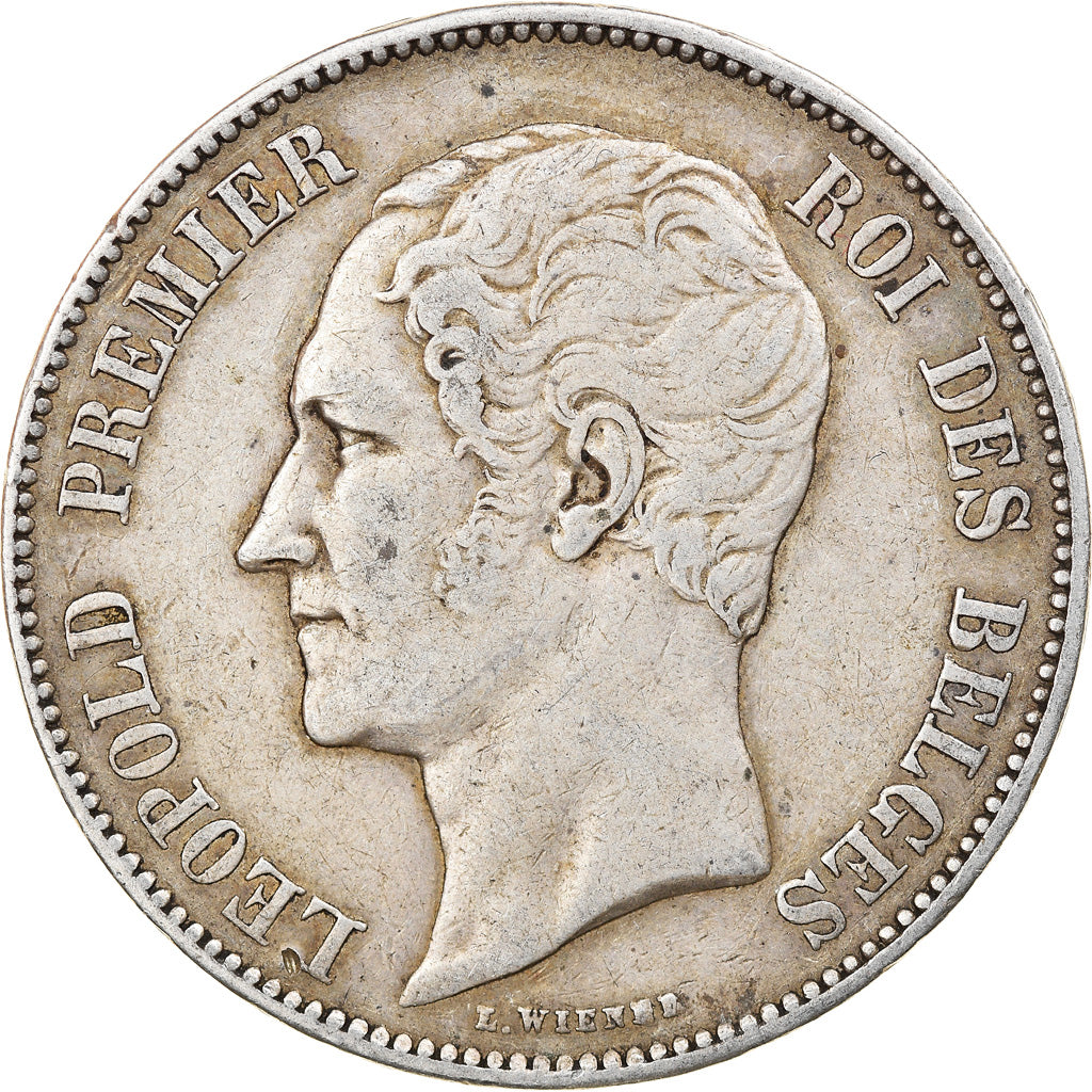 Coin, Belgium, Leopold I, 5 Francs, 5 Frank, 1851, VF(30-35), Silver, KM:17