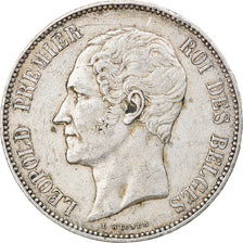 Coin, Belgium, Leopold I, 5 Francs, 5 Frank, 1852, EF(40-45), Silver, KM:17