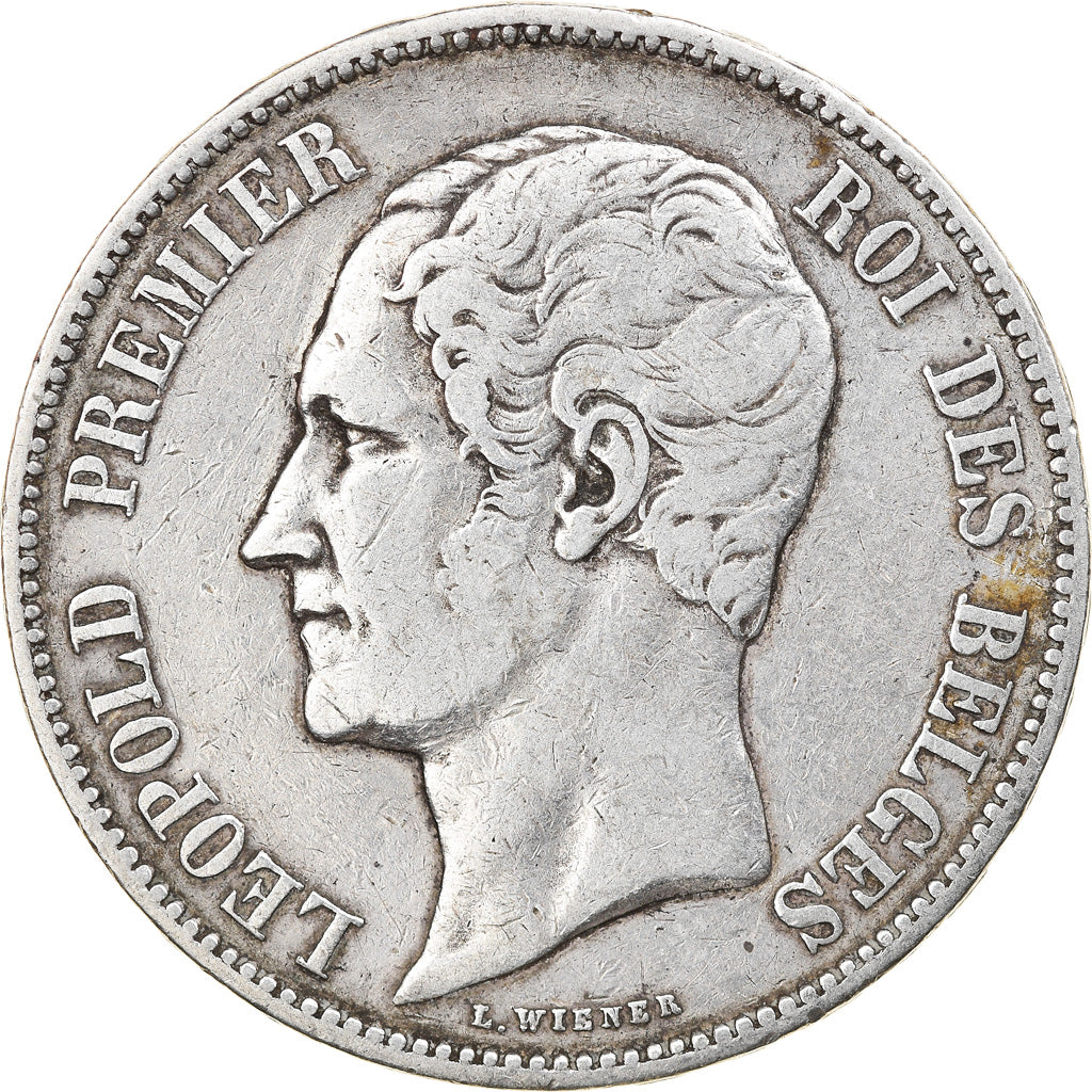 Coin, Belgium, Leopold I, 5 Francs, 5 Frank, 1853, VF(30-35), Silver, KM:17