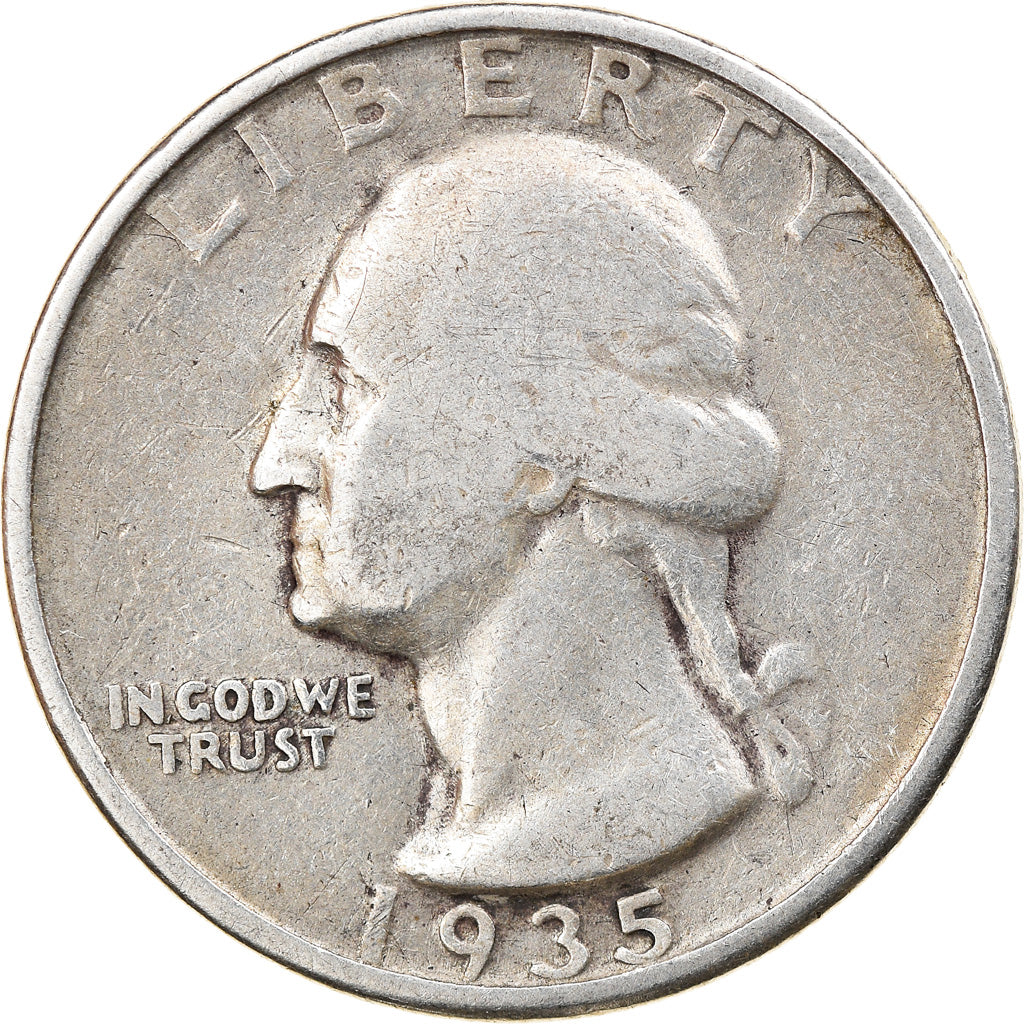 Coin, United States, Quarter, 1935, Philadelphia, VF(20-25), Silver