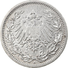 Münze, GERMANY - EMPIRE, 1/2 Mark, 1905, Berlin, SS, Silber, KM:17