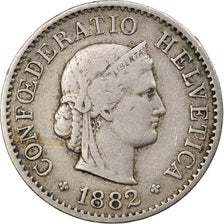 Münze, Schweiz, 5 Rappen, 1882, Bern, SS, Copper-nickel, KM:26