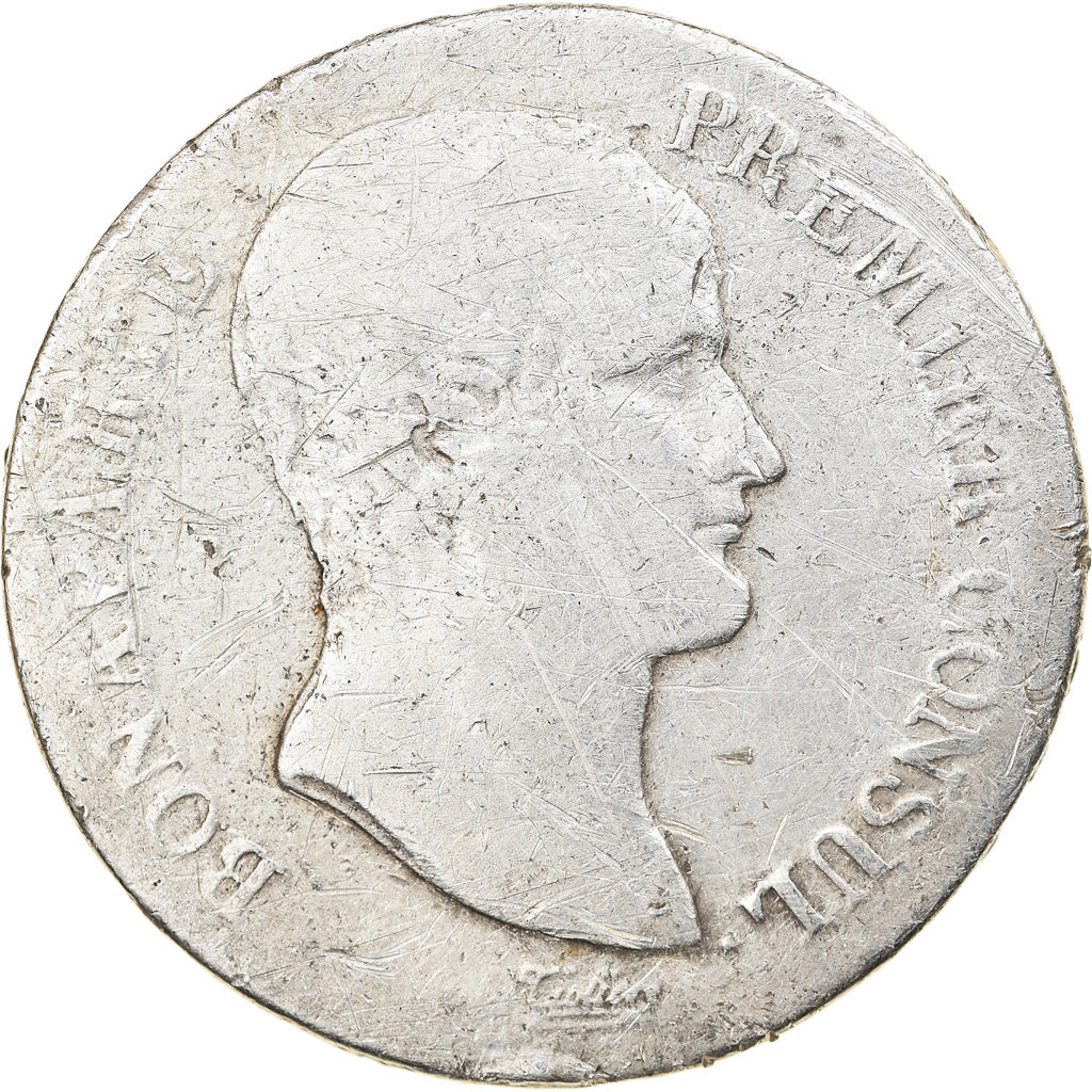 Moneta, Francja, Napoléon I, 5 Francs, 1804, Paris, F(12-15), Srebro, KM:659.1