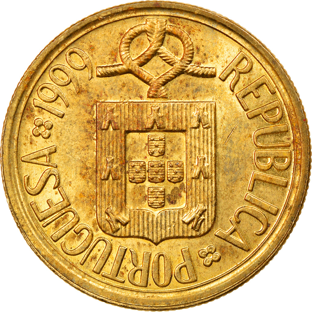 Münze, Portugal, 5 Escudos, 1999, VZ, Nickel-brass, KM:632
