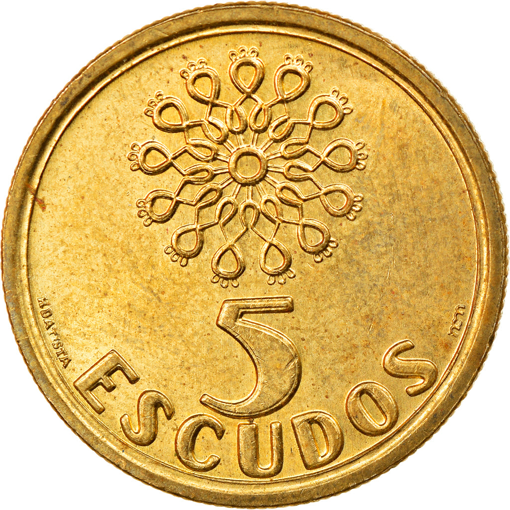 Münze, Portugal, 5 Escudos, 1999, VZ, Nickel-brass, KM:632