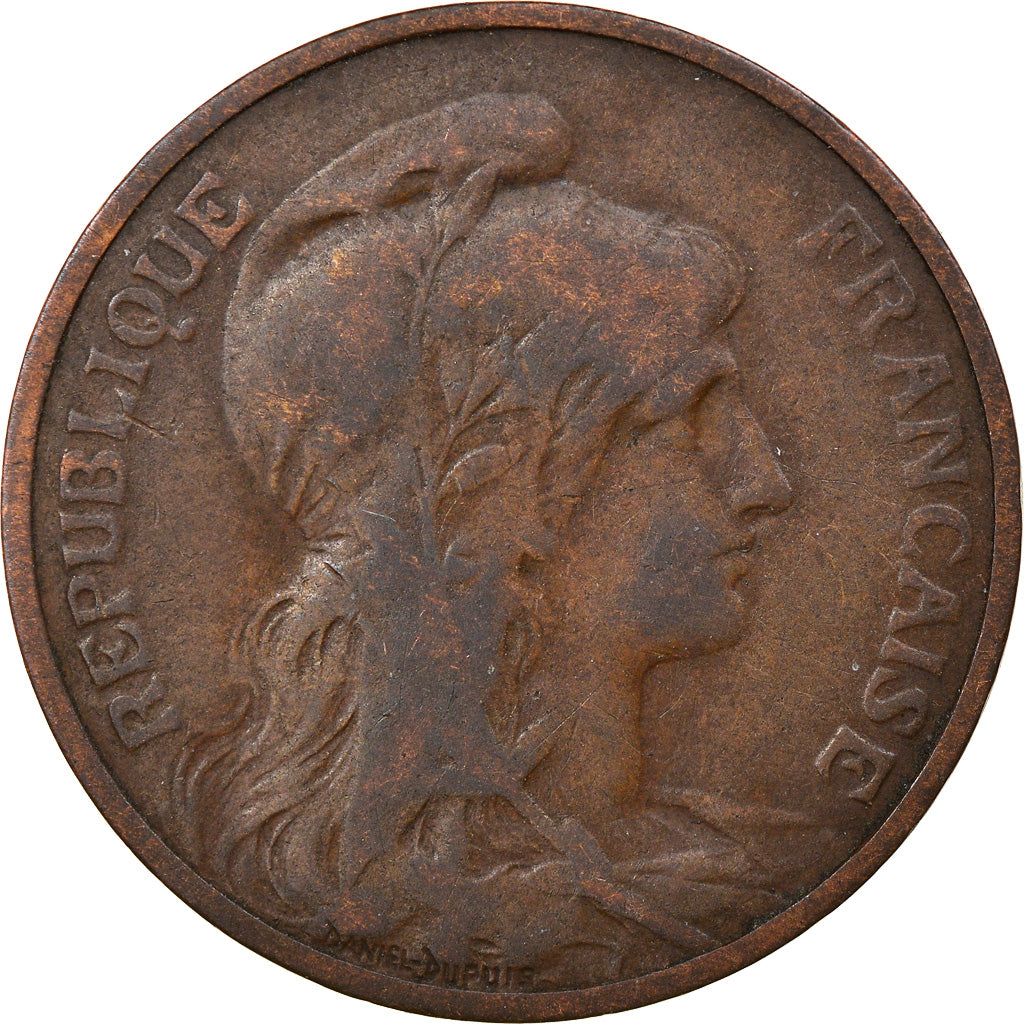 Moneta, Francia, Dupuis, 5 Centimes, 1910, Paris, MB+, Bronzo, KM:842