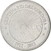 NICARAGUA, 5 Cordobas, 2012, KM #111, MS(63), Nickel Plated Iron, 28, 7.70