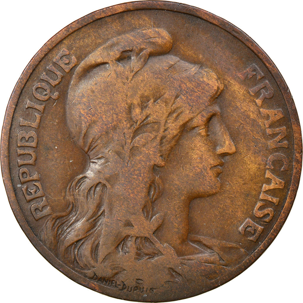 Moneta, Francia, Dupuis, 10 Centimes, 1904, Paris, BB, Bronzo, KM:843