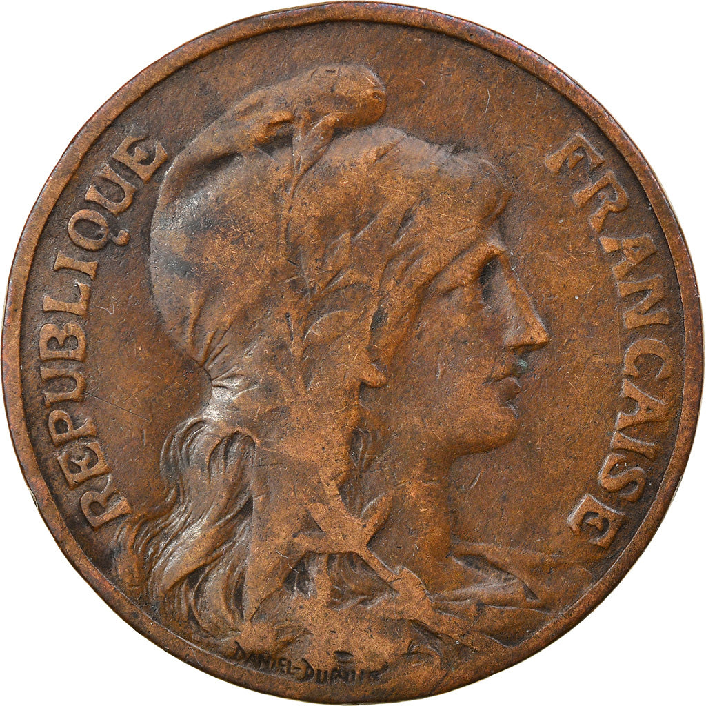 Moneta, Francia, Dupuis, 10 Centimes, 1906, Paris, BB, Bronzo, KM:843