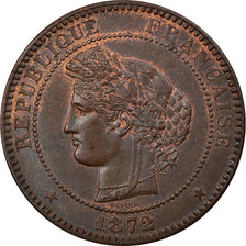 Coin, France, Cérès, 10 Centimes, 1872, Paris, AU(55-58), Bronze, KM:815.1