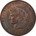 Coin, France, Cérès, 10 Centimes, 1872, Paris, AU(55-58), Bronze, KM:815.1