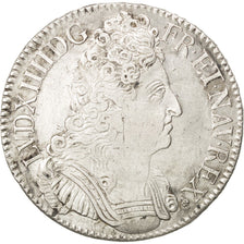 FRANCE, Écu aux 3 couronnes, ECU, 1709, Reims, KM #386.16, EF(40-45), Silver, ..