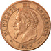 Monnaie, France, Napoleon III, 2 Centimes, 1862, Bordeaux, TTB, Bronze