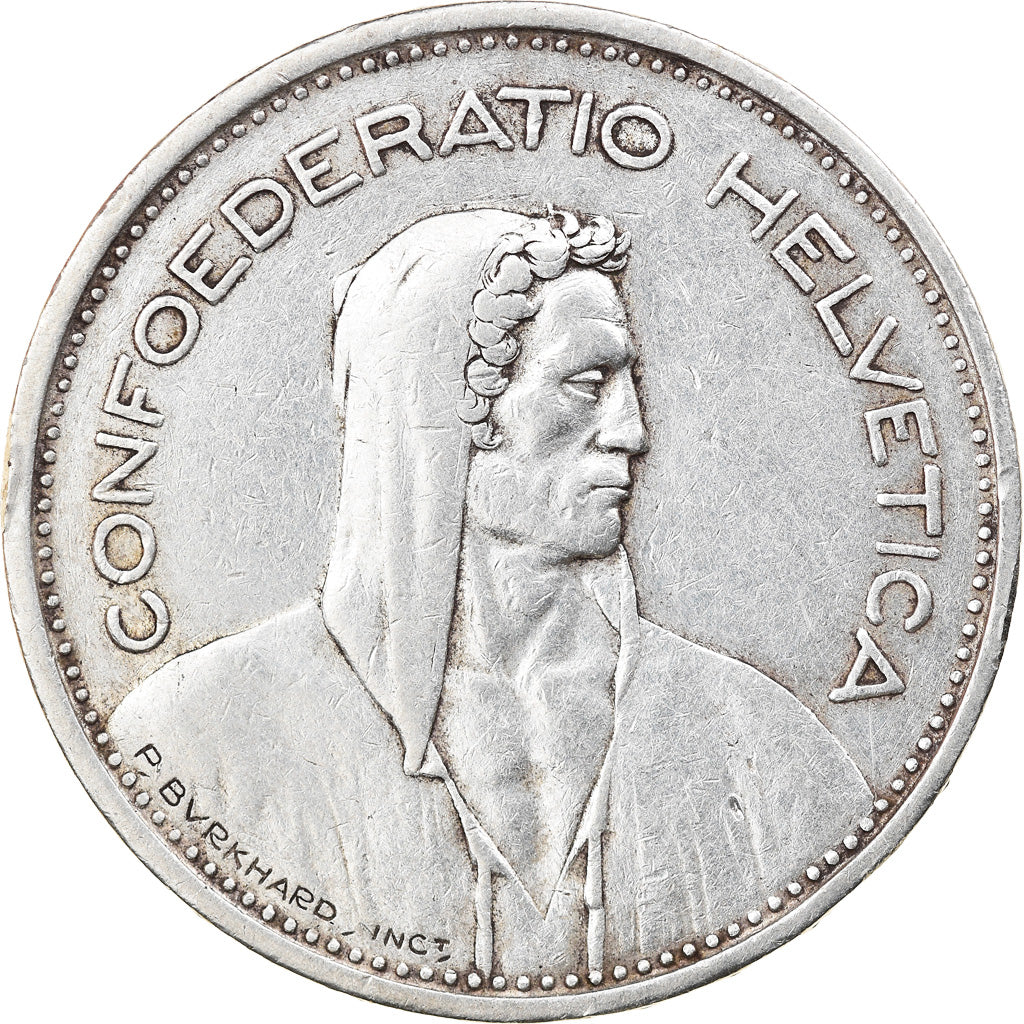 Coin, Switzerland, 5 Francs, 1951, Bern, EF(40-45), Silver, KM:40