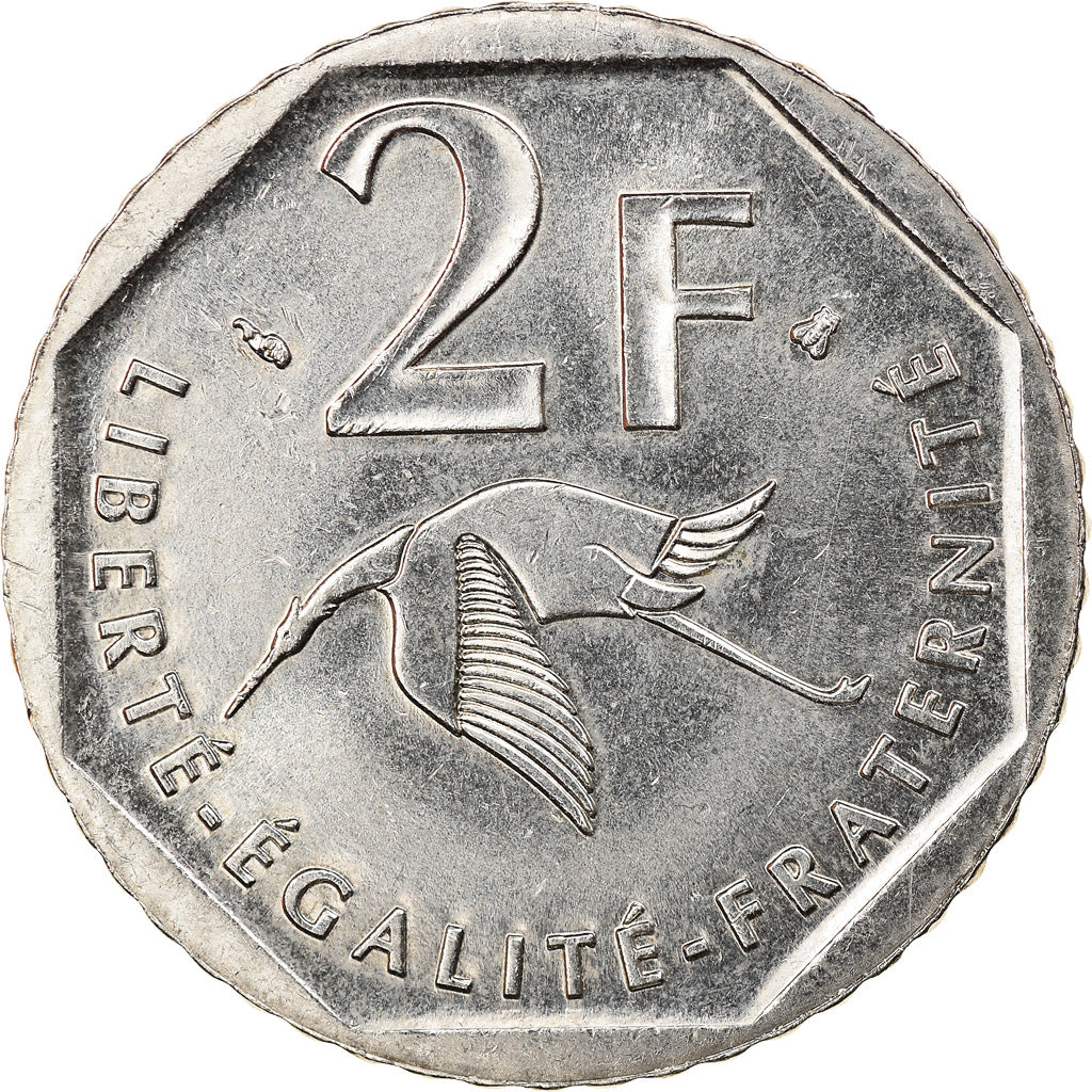 Münze, Frankreich, Guynemer, 2 Francs, 1997, VZ, Nickel, KM:1187, Gadoury:550