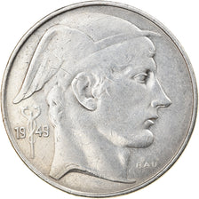 Moneta, Belgio, Régence Prince Charles, 20 Francs, 20 Frank, 1949, BB, Argento