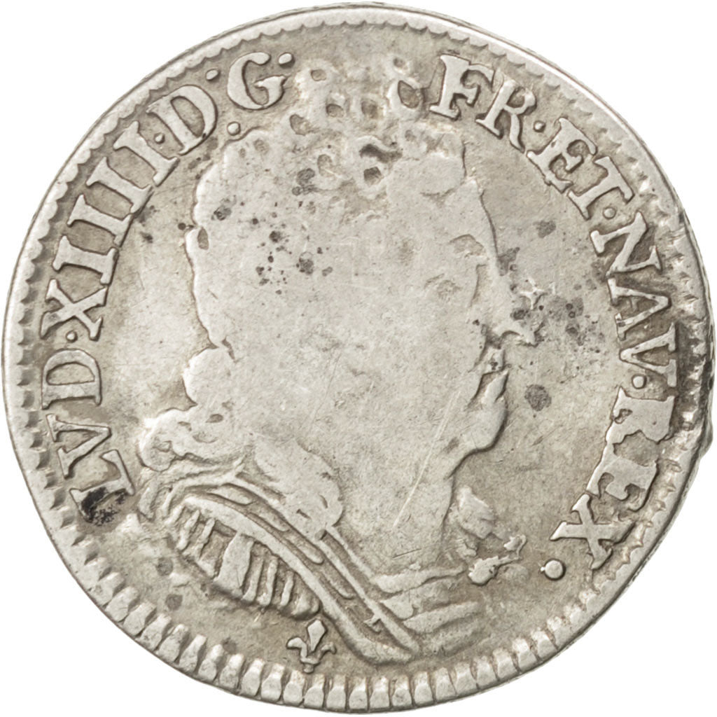 FRANCE, 1/10 Écu aux 3 couronnes, 1/10 ECU, 1712, Bordeaux, KM #379.9, ...