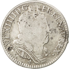 FRANCE, 1/10 Écu aux 3 couronnes, 1/10 ECU, 1712, Bordeaux, KM #379.9, ...