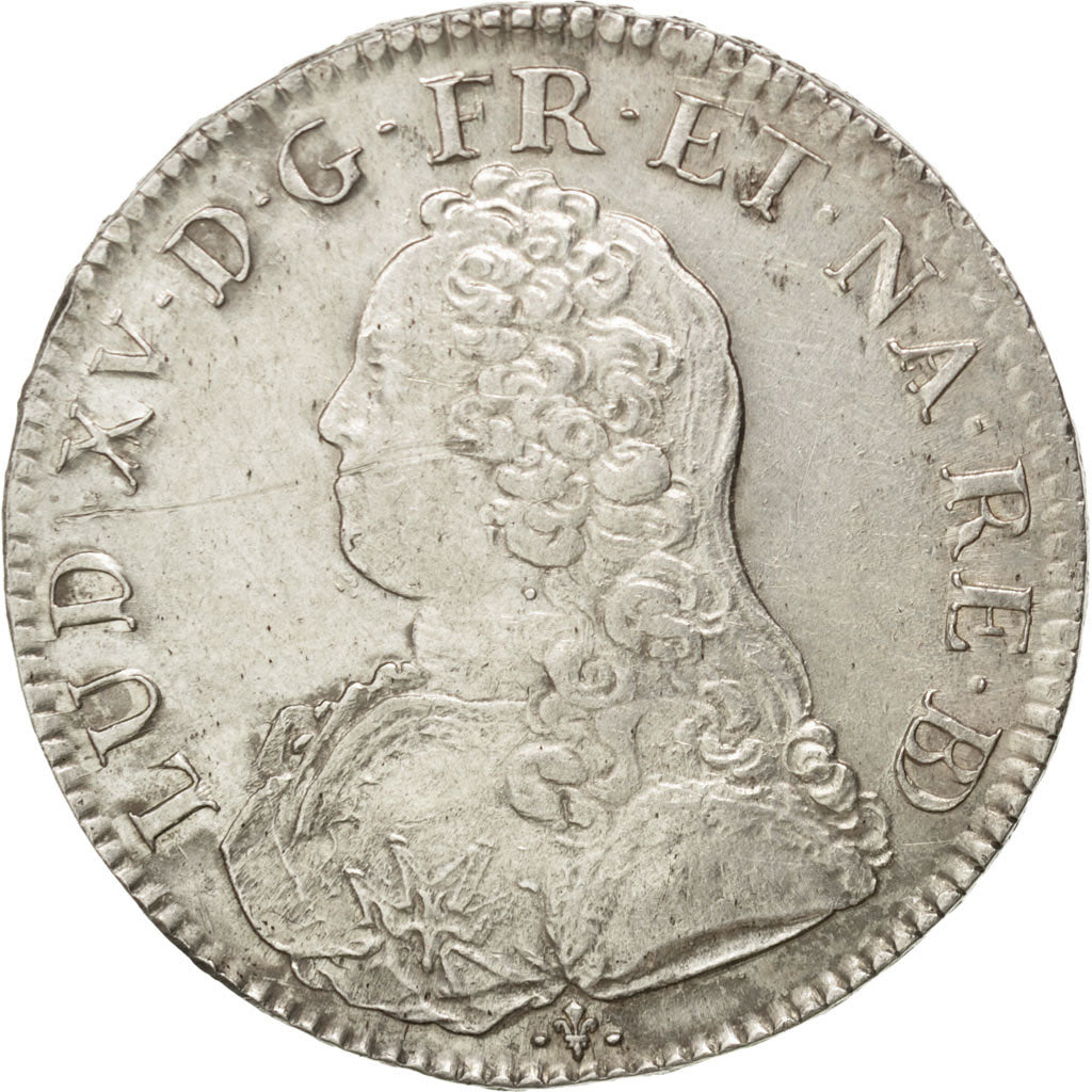 Münze, Frankreich, Louis XV, Écu de Béarn aux branches d'olivier, Ecu, 1729