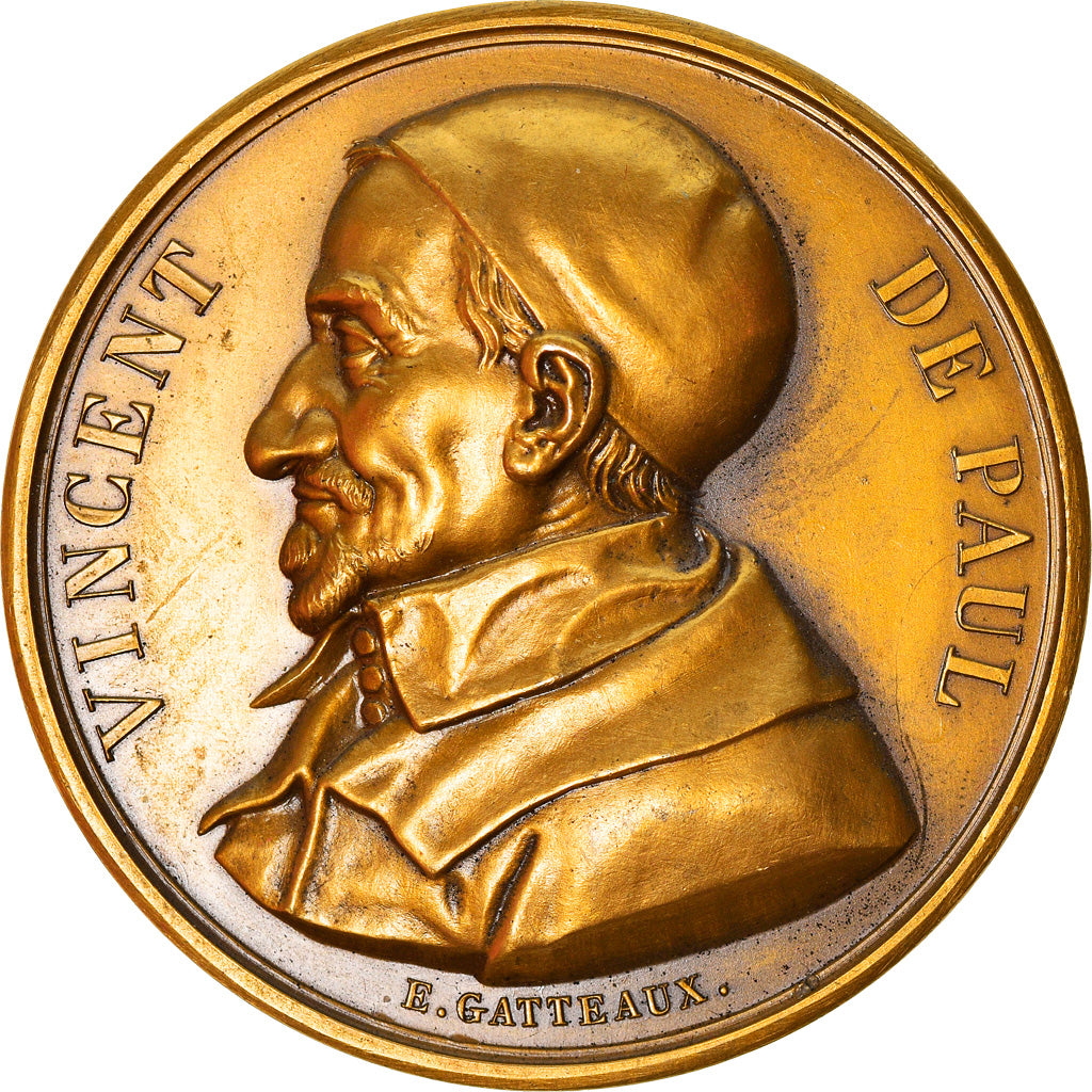 Francja, Medal, Galerie Métallique des Grands Hommes Français, Vincent De