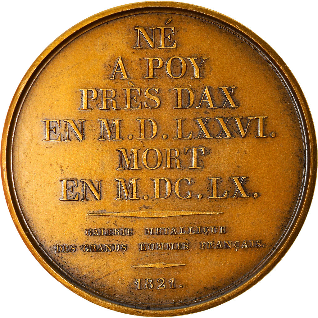 Francja, Medal, Galerie Métallique des Grands Hommes Français, Vincent De