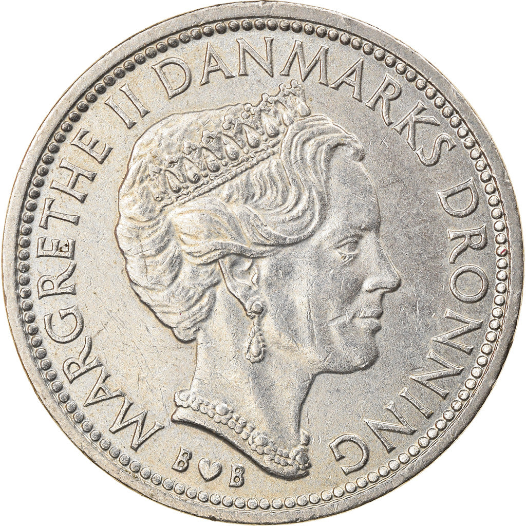 Coin, Denmark, Margrethe II, 10 Kroner, 1979, Copenhagen, AU(50-53)